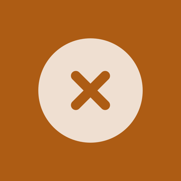 Circle with x icon